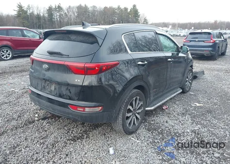 2017 Kia Sportage Ex из США, поврежденный, VIN KNDPNCAC8H7261499